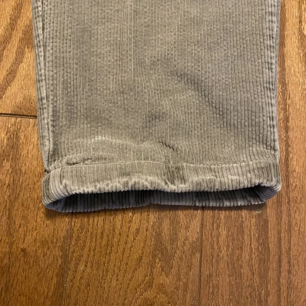Men's Geoffrey Beene Corduroy Pants, Grey, 38 x 32 Pleated Cuffed VTG Grandpa D3